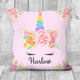 Harlow - Personalized Unicorn Pillow