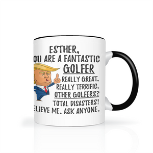 Esther - Golfer Trump Coffee Mug