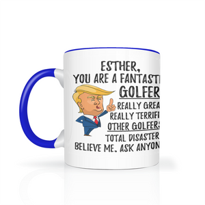 Esther - Golfer Trump Coffee Mug