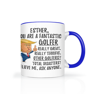 Esther - Golfer Trump Coffee Mug