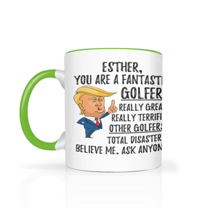 Esther - Golfer Trump Coffee Mug