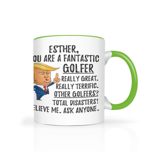 Esther - Golfer Trump Coffee Mug