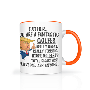 Esther - Golfer Trump Coffee Mug