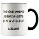 The One Where Jessica Gets Engaged With Date Colored Coffee Mug (11 oz)