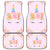 Unicorn Front And Back Mats (Set Of 4)