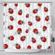 Ladybugs & Flowers Shower Curtain