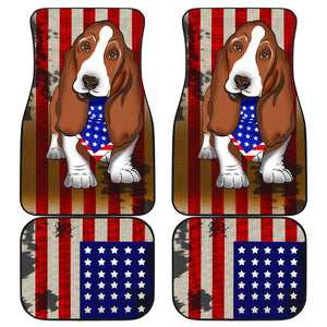 Basset Dog Hound - Universal Front and Back Car Mats Gift (Set of 4)