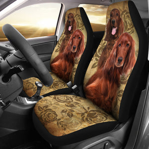 Irish Setter Dog Car Seat Covers (Set of 2)