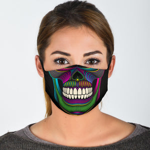 Neon Sugar Skull Face Mask with Filters