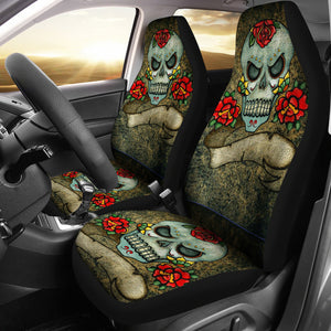 Skull Car Seat Covers - Calevera