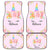 Personalized Front And Back Unicorn Car Mats (Set Of 4) - Adawn