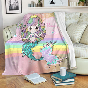 Pacey - Personalized Mermaid Blanket