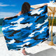 Blue Camouflage Scarf Sarong