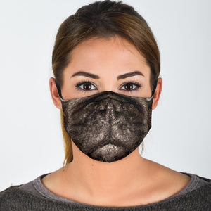 Pug Dog Face Mask with Filters