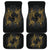 Golden Pisces (Fish) Zodiac Front And Back Car Mats (Set Of 4) - Freedom Look