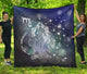 Personalized Aquarius Horoscope Premium Quilt Blanket Twin Queen King Size Gift