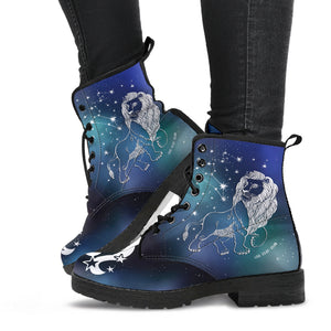 Leo (Lion) Horoscope Zodiac Leather Woman Boots Christmas Birthday Gift