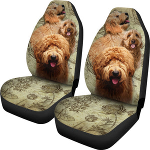 Goldendoodle Dog Car Seat Covers (Set of 2)