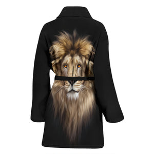 Lion Head Women's Bath Robe Housecoat Wrapper for Birthday Christmas Gift