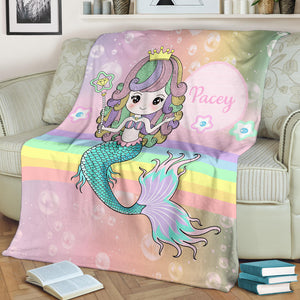 Pacey - Personalized Mermaid Blanket