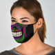 Neon Sugar Skull Face Mask with Filters