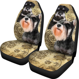 Schnauzer Dog Car Seat Covers (Set of 2)