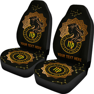 Virgo Horoscope Car Seat Covers Set of 2 Covers Protection Decoration