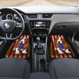 Basset Dog Hound - Universal Front and Back Car Mats Gift (Set of 2 or 4)