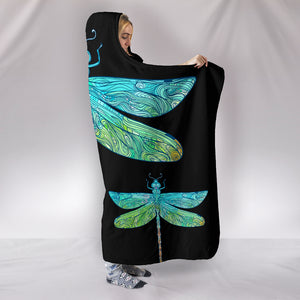 Haven Entangled Dragonfly Hooded Blanket