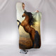 Horse Wild And Free Hooded Blanket