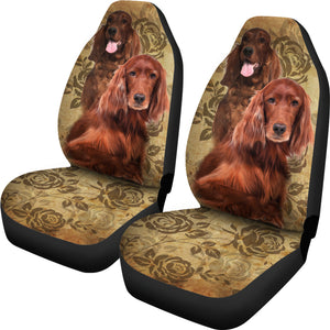 Irish Setter Dog Car Seat Covers (Set of 2)