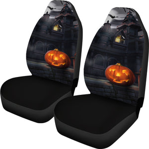 Spooky House Halloween Car Seat Covers