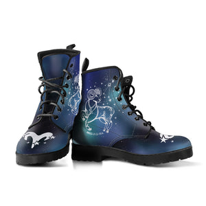 Aries Horoscope Zodiac Star Sign Leather Boots Christmas Birthday Gift