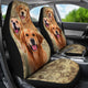 Golden Retriever Dog Gift - Seat of 2 Front Car Seat Covers