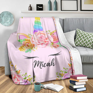 Micah - Personalized Unicorn Blanket