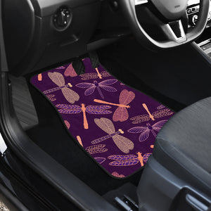 Dragonfly Back Car Mats, Dragonflies Car Floor Mats Set (Set Of 2) - Freedom Look