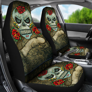 Skull Car Seat Covers - Calevera