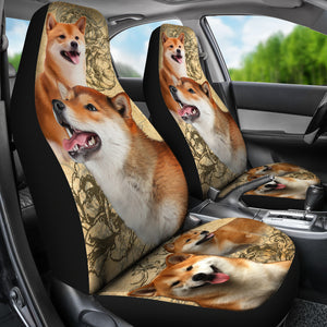 Shiba Inu Dog Car Seat Covers (Set of 2)