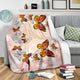 Pink Butterflies Premium Blanket