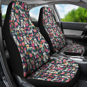 Schnauzer Dog Car Seat Covers (Set of 2)