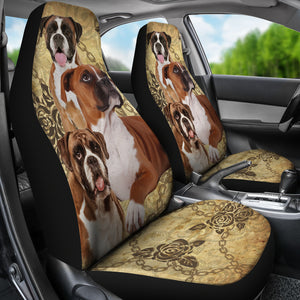 Boxer Dog Car Seat Covers (Set of 2)