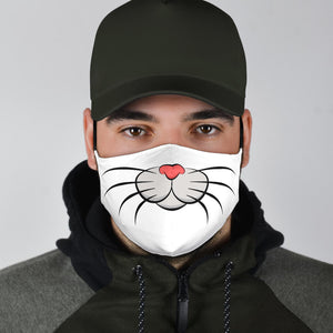 Cartoon Cat Face Mask with Filters