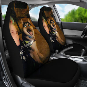 Custom Car Seat Cover - Police K9