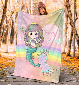 Pacey - Personalized Mermaid Blanket