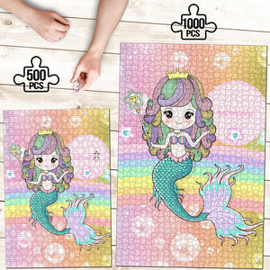 Mermaid Premium Wood Jigsaw Puzzle for Kids Christmas Birthday Gift