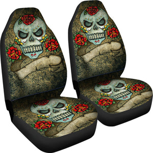 Skull Car Seat Covers - Calevera