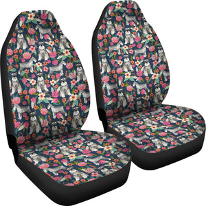 Schnauzer Dog Car Seat Covers (Set of 2)