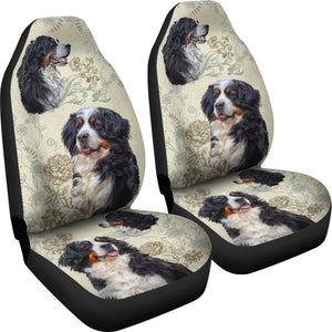 Bernese Mountain Dog Car Seat Covers (Set of 2)