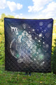 Personalized Aquarius Horoscope Premium Quilt Blanket Twin Queen King Size Gift