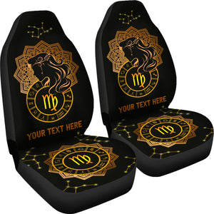 Virgo Horoscope Car Seat Covers Set of 2 Covers Protection Decoration